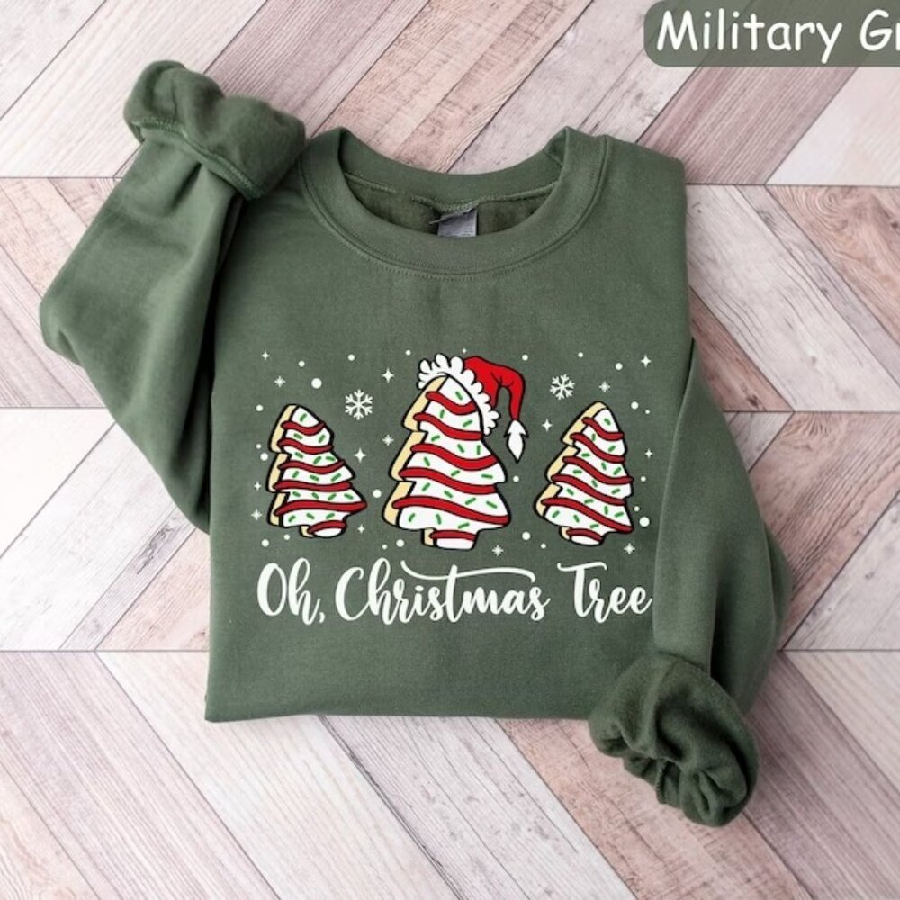 Oh Christmas Tree Sweatshirt Christmas Cake Merry Christmas Sweatshirt 17